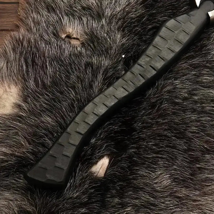 Custom Hand Made Forged Tomahawk Axe 20" Multi Purpose Axe With Coated Rose Wood Handle - Hunt Craft Knives