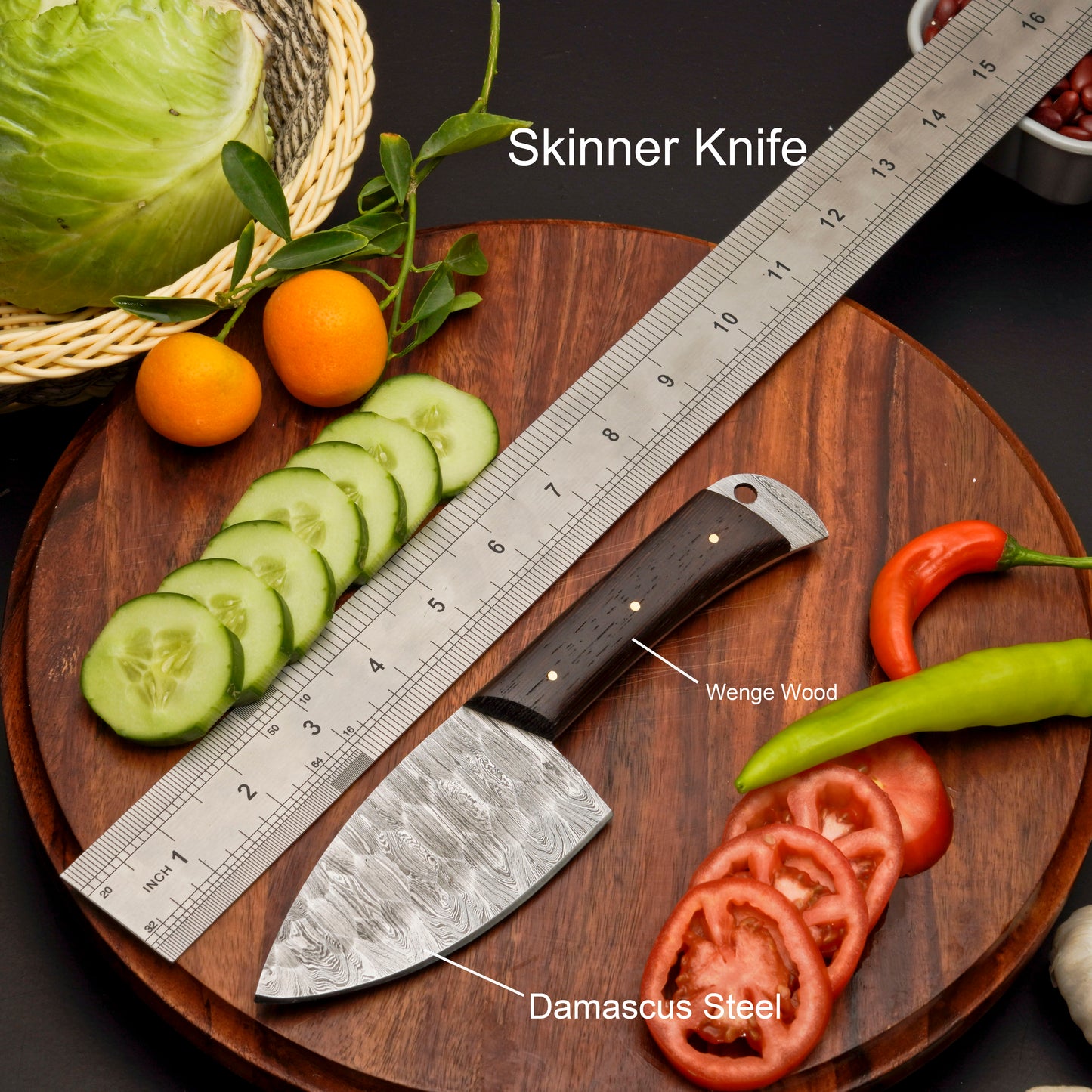 Custom Handmade Forged Damascus Steel Chef Set-Kitchen Knives Set W/ Leather Roll