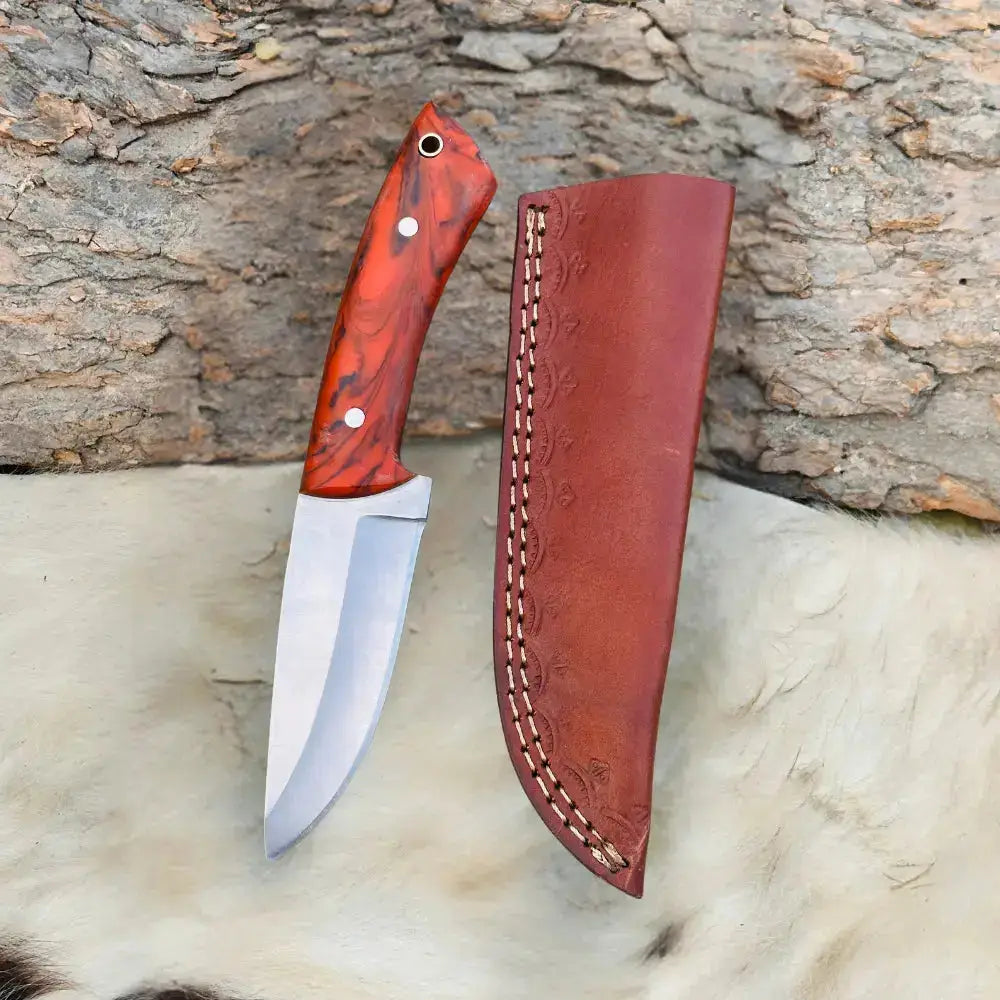 Custom Handmade Stainless Steel Full Tang Skinner Knife-Best chef knife-Resin Handle-Hunt Craft Knives